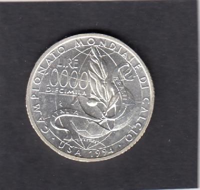 Beschrijving: 10.000 Lire SOCCER 94